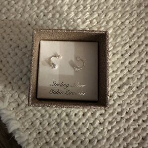 Elegant Sterling Silver Cubic Zirconia Earrings